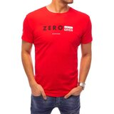 DStreet T-shirt męski z nadrukiem czerwony | Shoptok.si
