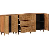  Bočni ormarići 3 kom 60 x 33 x 75 cm od masivnog drva manga | shoptok.hr