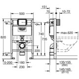 Grohe 38526000 Rapid SL ugradni vodokotlić sa konzolom za WC šolju visine 82cm sa setom za kačenje | ePonuda.com