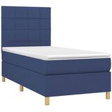  box spring s madracem LED plavi 90x190 cm od tkanine | shoptok.hr