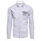 DStreet Men's light gray shirt DX2278 Cene