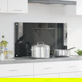 vidaXL Kuhinjski Backsplash Tamnosiva Kaljeno staklo 90 x 50 x 0.6 cm | shoptok.hr