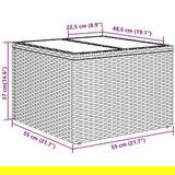  Kauč set s 8 komada s jastučićima Crni Poli ratan | shoptok.hr