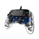 Nacon PS4 TRANSPARENTEN ŽIČNI IGRALNI PLOŠČEK, MODER | Shoptok.si
