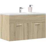 vidaXL Ormarić za umivaonik boja hrasta sonome 80x38,5x46 cm iverica | shoptok.hr