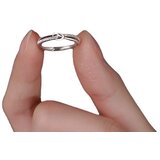 Generic 2 kosa prstanov s srebrno zvezdico, lahek luksuzen navaden prstan, modna odprtina za prstan, nastavljiva, (21125882) | Shoptok.si