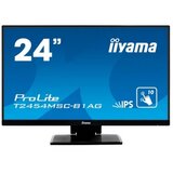 Iiyama 24" IPS Bonded PCAP, 10P Touch with AG and Anti-Finger print coating, 1920x1080, Flat Bezel Free Glass Front, HDMI, DisplayPort, 345cd/m2 (with touch), USB Hub 2x 3.2, Speakers | Eponuda.com
