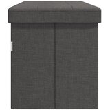  Klupa za pohranu sklopiva od umjetnog platna tamnosiva - Tamno siva 110 x 38 x 38 cm | shoptok.hr
