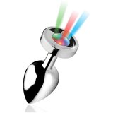Booty Sparks svjetleći analni čep - veliki (srebrni) | shoptok.hr