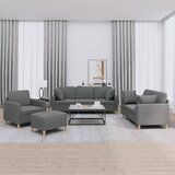  4-dijelni set sofa s jastucima tamnosivi od tkanine | shoptok.hr