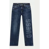 Guess Jeans hlače L4YA09 D52Z0 Mornarsko modra Relaxed Fit