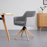 Bessagi Home naslanjač lucita, siva, žamet | Shoptok.si
