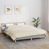 vidaXL Obtežena odeja svetlo krem 200x230 cm 13 kg blago Cene