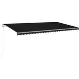  Automatska tenda sa senzorom za vjetar LED 600x300 cm antracit | shoptok.hr