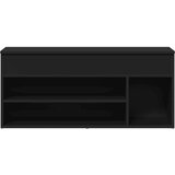 Klupa za cipele crna 102x30 5x45 cm izrađeno drvo | shoptok.hr