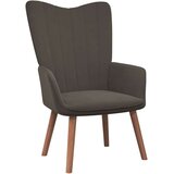  Stolica za opuštanje tamnosiva baršunasta | shoptok.hr