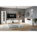 Hom`in vitrina, siva, barve hrasta | Shoptok.si