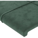 vidaXL Vzglavje z ušesi temno zeleno 203x23x78/88 cm žamet | Shoptok.si