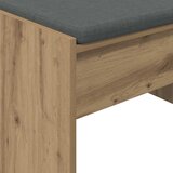  Klupa za hodnik s jastukom Umjetnički hrast 63 x 38 x 40 cm | shoptok.hr