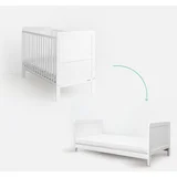 krevetić 2u1 Classic Cot 70x140 cm White