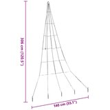  LED Božićno drvce s zemljanim klinovima Topla bijela 306 cm | shoptok.hr