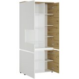 Modern Living Vitrina Luci, Bela, Barva Hrasta | Shoptok.si