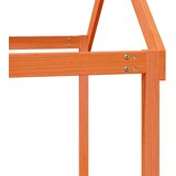 vidaXL Krov za dječji krevet voštano smeđi 217x85,5x154 cm borovina | shoptok.hr