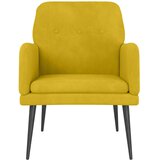  Fotelja žuta 62x79x79 cm baršunasta | shoptok.hr