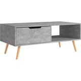  Stolić za kavu boja betona 100 x 49,5 x 43 cm konstruirano drvo | Shoptok.si