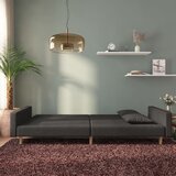  Dvosjed na razvlačenje s dva jastuka crni od tkanine | shoptok.hr