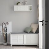 SoBuy stenska polica v beli barvi v skandinavskem slogu, (20814573) | Shoptok.si