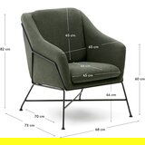 Kave Home Zelen fotelj Brida – | Shoptok.si