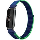 INF združljiv z fitbit luxe - nastavljiv športni zapestni pas iz najlona green+blue, (5000116872) | Shoptok.si