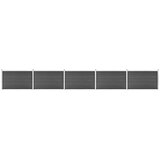  Set panela za ogradu WPC 872 x 105 cm crni | shoptok.hr
