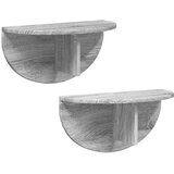  Stenska polica 2 pcs Siva Sonoma 48 x 24 x 24 cm, (5000201554) | Shoptok.si