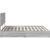  s od storage Siva Sonoma 180 x 200 cm Konstruirano drvo | shoptok.hr