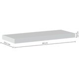  Zidna polica HYLE 60x24 cm bela | Eponuda.com