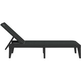  Ležaljka za sunčanje antracit 186 x 60 x 29 cm PP Antracitno siva | Shoptok.si
