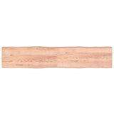vidaXL Stolna ploča svjetlosmeđa 200x40x(2-6) cm obrađena hrastovina | shoptok.hr