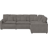  Modularna sofa s jastucima, korduro tkanina, svijetlo siva | shoptok.hr