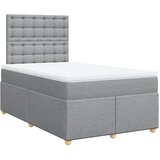  Krevet s oprugama i madracem svjetlosivi 120x190 cm od tkanine | shoptok.hr