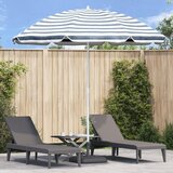 vidaXL Suncobran za plažu Plavi i bijeli Metalni okvir, tkanina 300 cm Cijene