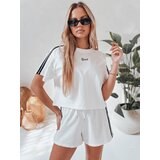 DStreet Komplet damski dresowy LOVE SPORT biały | Shoptok.si