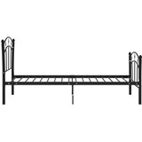  Okvir za krevet s nogometnim uzorkom crni metalni 90 x 200 cm | shoptok.hr
