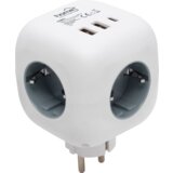 Home Strujni razdjeljnik sa 3 utičnice CUBE1, 3 x USB, Bijeli | Eponuda.ba