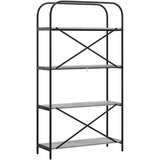 vidaXL Polica Sivi hrast sonoma 80 x 30 x 146 cm Konstruirano drvo | shoptok.hr