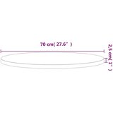 Stolna ploča Ø 70 x 2 5 cm okrugla od masivne bukovine | shoptok.hr