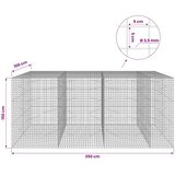  Gabion s žicom debljine 3 5 mm i mrežom 5x5 cm 350x100x150 cm - 100 cm 150 cm 350 cm | shoptok.hr