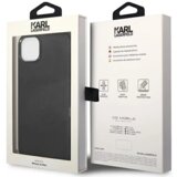 Karl Lagerfeld KLHCP14MFWHK za iphone 14 plus 6.7 črna usnjena zaščita - perforated logo | Shoptok.si