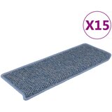  Samoljepljivi otirači za stepenice 15 kom 65x21x4 cm plavi | shoptok.hr